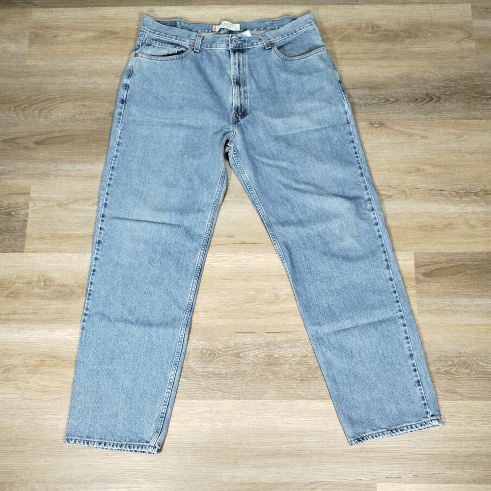 Levi's Blue Relaxed Straight-Leg Jeans Classic Denim (Actual 38×32) Baggy Grunge